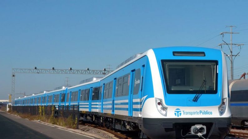 Nuevo tren Sarmiento en funcionamiento en Buenos Aires. Foto: Wikimedia Commons Año 2014