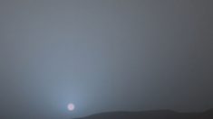 La puesta de Sol en Marte