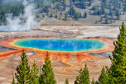 Parque Nacional de Yellowstone, Gran Fuente Prismática. Foto: Westend61/ Getty Images
