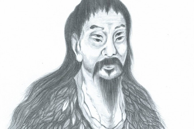 Cangjie, el creador de los caracteres chinos, suele ser representado con cuatro ojos para simbolizar su gran visión.