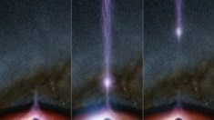 NASA capta espectacular explosión de energía saliendo de un hoyo negro