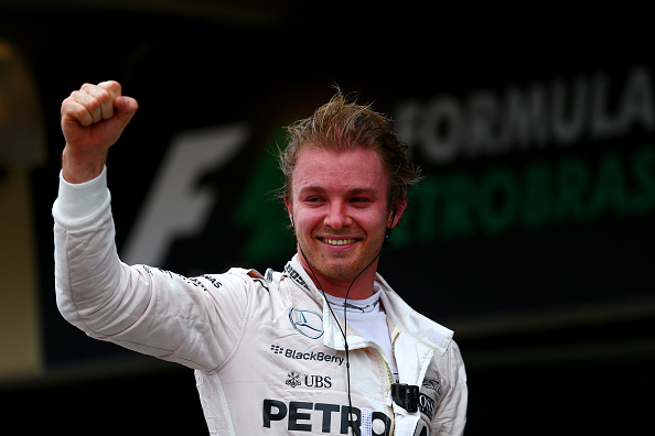 El Aleman Nico Rosberg  y Mercedes GP celebran (Photo by Dan Istitene/Getty Images)