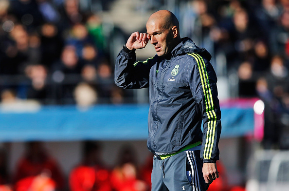 Zinedine Zidane, Director Técnico del Real Madrid. (Gonzalo Arroyo Moreno/Getty Images)