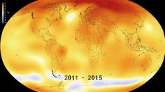 La NASA muestra en 30 segundos el ascenso de las temperaturas en la Tierra