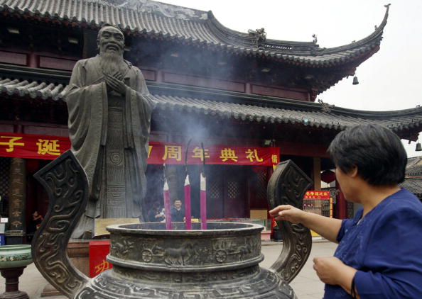 Estatua de Confucio en Nanjing, China. (China Photos/Getty Images)