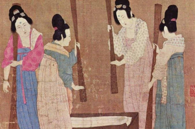 Mujeres de la Antigua China lavando ropa. (Emperador Huizong de Song/DominioPúblico/WikimediaCommons) 
