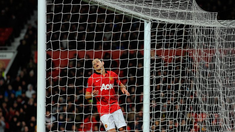 Chicharito’ Hernández del Manchester United (ANDREW YATES/AFP/Getty Images)