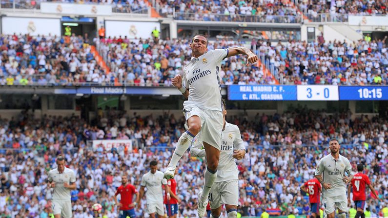 Pepe del Real Madrid. (Foto de Denis Doyle/Getty Images)