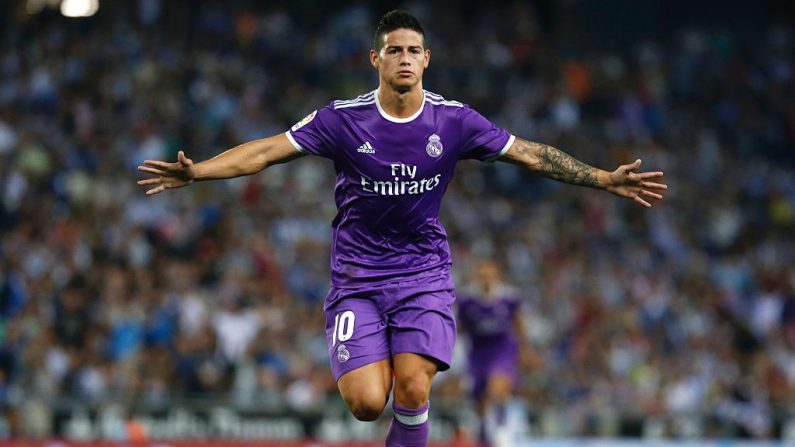 James Rodríguez del Real Madrid (foto PAU BARRENA/AFP/Getty Images)