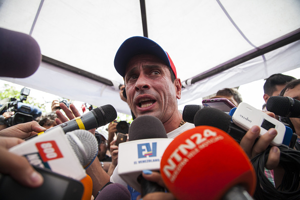 Henrique Capriles, líder de la oposición venezolana. Foto: Wilfredo Riera/Bloomberg via Getty Images