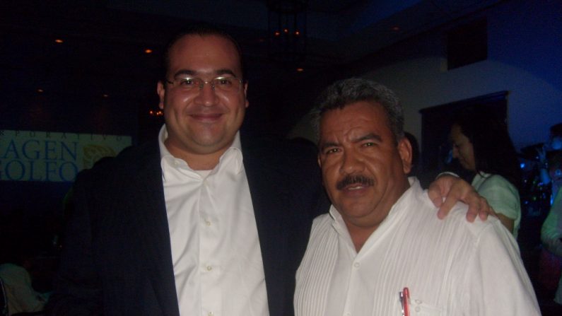 Javier Duarte, gobernador con licencia de Veracruz  (izquierda). Foto: Wikipedia