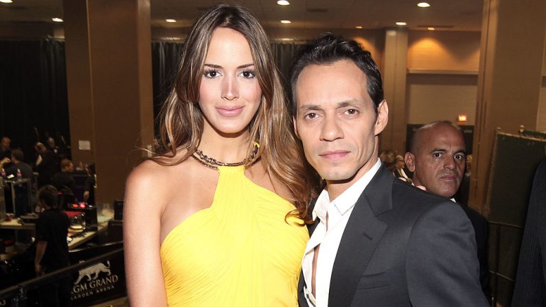 Marc Anthony y Shannon (foto Christopher Polk/Getty Images for ACM)