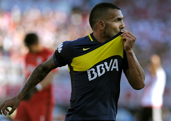 El delantero de Boca Juniors, Carlos Tévez. (ALEJANDRO PAGNI/AFP/Getty Images)