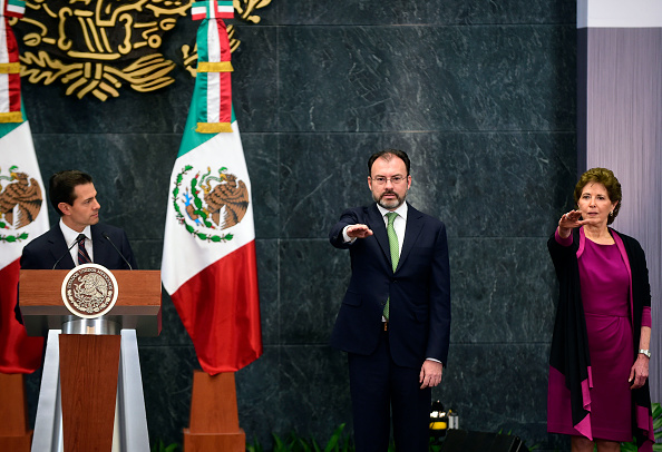 Luis Videgaray Luis Videgaray, una de las personas más cercanas al Presidente Peña Nieto, y Maria Cristina Garcia en sus nombramientos. (Foto: ALFREDO ESTRELLA/AFP/Getty Images)