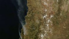 NASA publica imágenes satelitales de los incendios en Chile