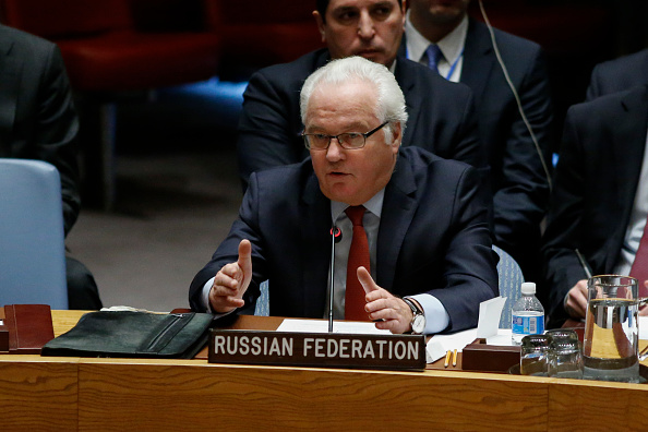 El recientemente fallecido embajador de Rusia ante la ONU, Vitaly Churkin, hablando en el Consejo de Seguridad de las Naciones Unidas, el 31 de diciembre de 2016, en la sede de la ONU en Nueva York. (KENA BETANCUR / AFP / Getty Images)