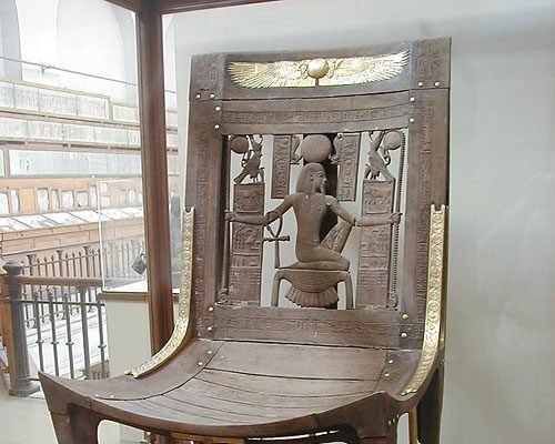 silla cedro Tutankamón
