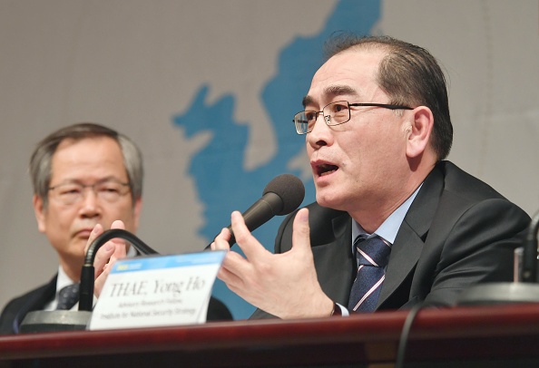 Thae Yong Ho desertó del régimen comunista de Corea del Norte y huyó hacia Seúl. Era un diplomático de alto rango en Gran Bretaña. Foto: Kyodo News via Getty Images