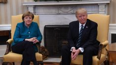 Trump recibió a Angela Merkel en la Casa Blanca