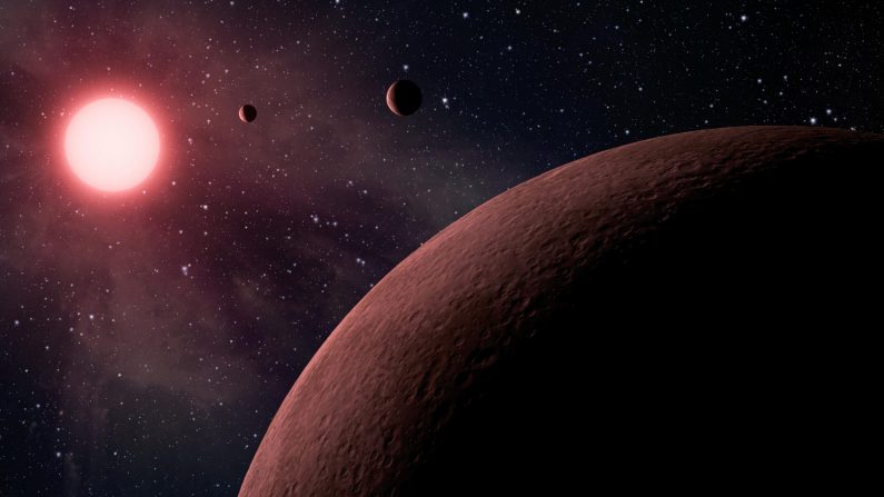 El equipo del telescopio Kepler de la NASA identificó 219 planetas candidatos, entre los que hay 10 exoplanetas similares a la Tierra en la zona habitable de su estrella. (Créditos: NASA / JPL-Caltech)