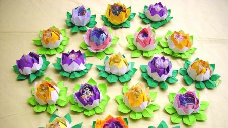 Cómo hacer flores de loto en origami con un significado especial