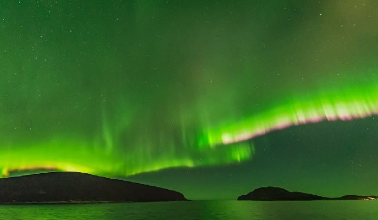 Aurora boreal del 24 de octubre de 2017 desde Tromso, Noruega. (Alan Dyer - Space Weather Gallery)