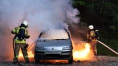 Un auto explota en llamas frente a sus ojos y la cámara de su tablero capta un milagro