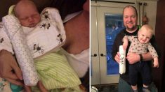 Papá compra un sandwich para la cena, lo coloca al lado de su bebé… y nace una jocosa tradición