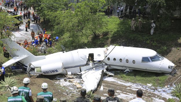 Se accidenta un jet ejecutivo de EEUU en el aeropuerto de capital hondureña