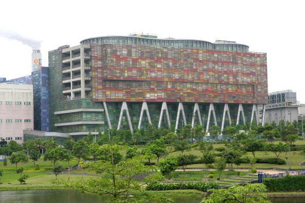La sede central de Inotera Memories se encuentra en Taoyuan City, Taiwán, el 24 de junio de 2009. La empresa estadounidense Micron, el mayor fabricante de chips del mundo, adquirió Inotera en 2016. (Maurice Tsai/Bloomberg via Getty Images)