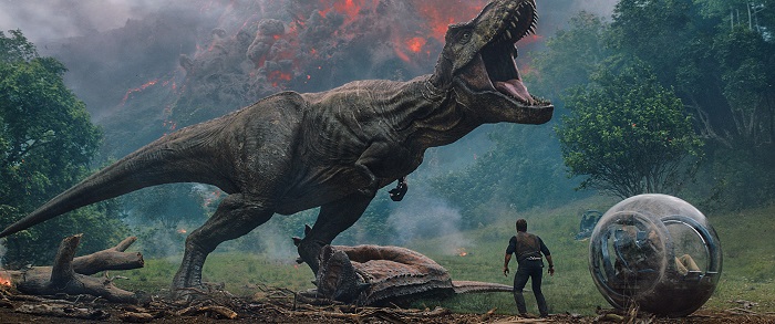 "Jurassic World: Fallen Kingdom" que llega este fin de semana a la cartelera con proyecciones estimadas en torno a los 150 millones de dólares. EFE/Universal Studios/SOLO USO EDITORIAL/NO VENTAS