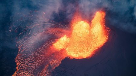 La erupción del volcán de Hawái provoca un temblor de 5,2 grados