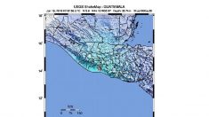 Un sismo de magnitud 5,7 sacude Guatemala sin daños