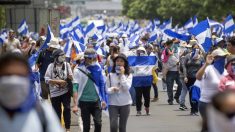 Un millar de nicaragüenses se manifestaron para pedir la dimisión de Ortega