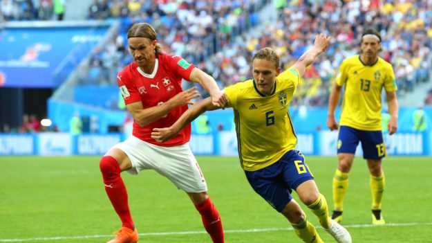 Mundial Rusia 2018: Suecia 1 – Suiza 0, los suizos dominaron el partido, pero un solo error los dejó afuera