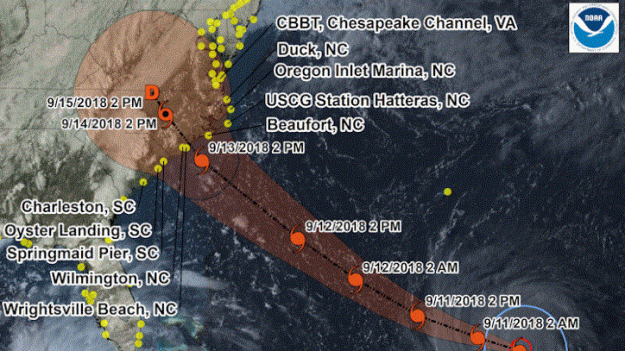 Huracán Florencia en EE. UU.: estas son las zonas de evacuación