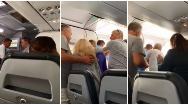 Pasajero desata pánico al abrir la puerta de un avión a punto de despegar