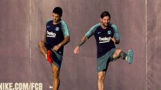 Messi vuelve a entrenarse y Umtiti empieza a trabajar con el grupo