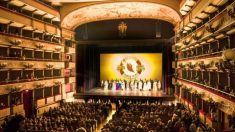 Madrileños rechazan la censura a los shows de Shen Yun en el Teatro Real por parte de la Embajada china
