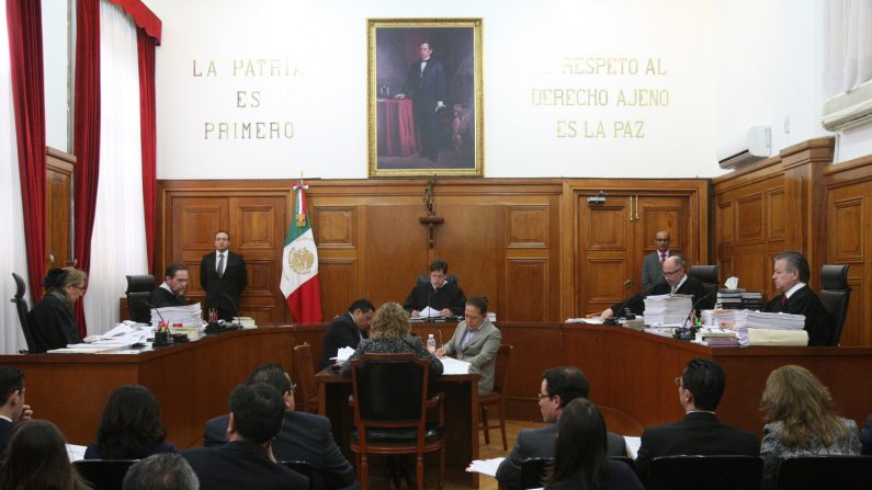 Vista general de la sala de la Suprema Corte de Justicia de la Nación. EFE/Archivo
