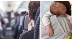 Papá aterrado viaja solo con su bebé en avión pero una extraña hace algo que derrite su corazón