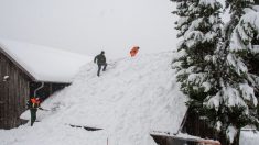 Impactantes imágenes de las continuas nevadas en Austria y Alemania