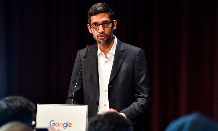 CEO de Google, Sundar Pichai, en Berlín, el 22 de enero de 2019. (Tobias Schwartz/AFP/Getty Images)