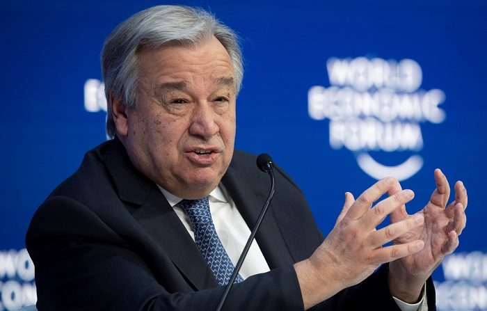 El jefe de la ONU, António Guterres, se mostró este domingo "conmocionado" por las muertes registradas en la jornada del sábado en Venezuela y urgió a no utilizar fuerza letal "en ninguna circunstancia". EPA/LAURENT GILLIERON