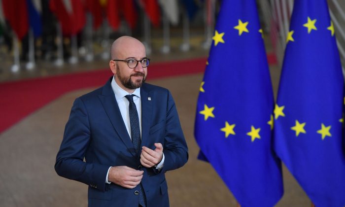 El primer ministro de Bélgica, Charles Michel, asiste a la Cumbre Europea, el 14 de diciembre de 2018. (EMMANUEL DUNAND/AFP/Getty Images)