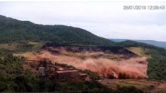 Nuevo vídeo muestra el momento exacto en que se rompe la represa de Brasil