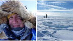 Valiente mujer vence lo imposible y logra cruzar sola la Antártida en 59 días