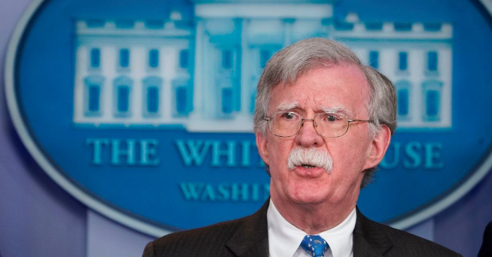 El asesor de seguridad nacional John Bolton habla durante una sesión informativa en la Sala de Reuniones Brady de la Casa Blanca en Washington, DC, el 28 de enero de 2019. (Foto de MANDEL NGAN/AFP/Getty Images)