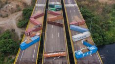 Régimen de Maduro colocó 15 contenedores más en puente con Colombia para impedir ayuda humanitaria