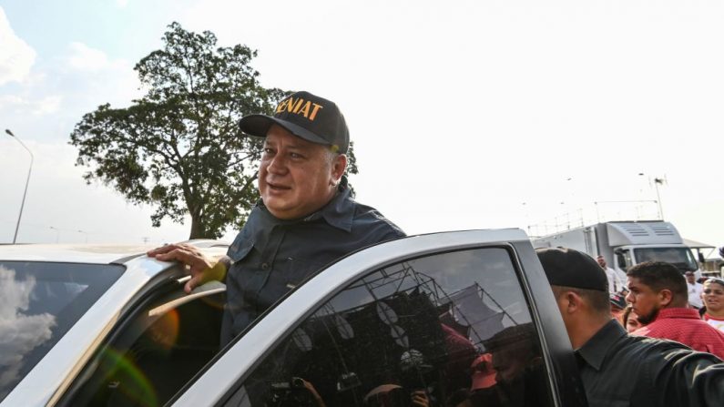 El jefe de la Asamblea Constituyente de Venezuela de Nicolás Maduro, Diosdado Cabello, el 22 de febrero de 2019. (JUAN BARRETO/AFP/Getty Images)